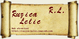 Ružica Lelić vizit kartica